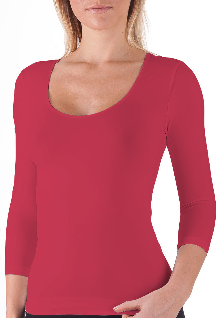 BELLISSIMA 3/4 Sleeve Scoop Neck COLOURS - Bellissima Store