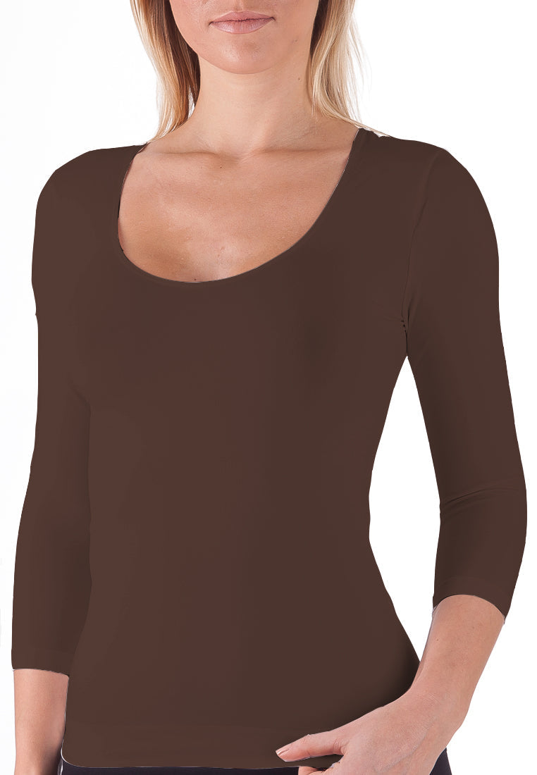 BELLISSIMA 3/4 Sleeve Scoop Neck COLOURS - Bellissima Store