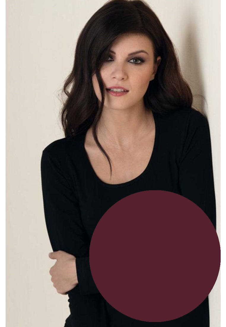 BELLISSIMA Xtra Cotton Scoop Neck L/S BASICS - Bellissima Store