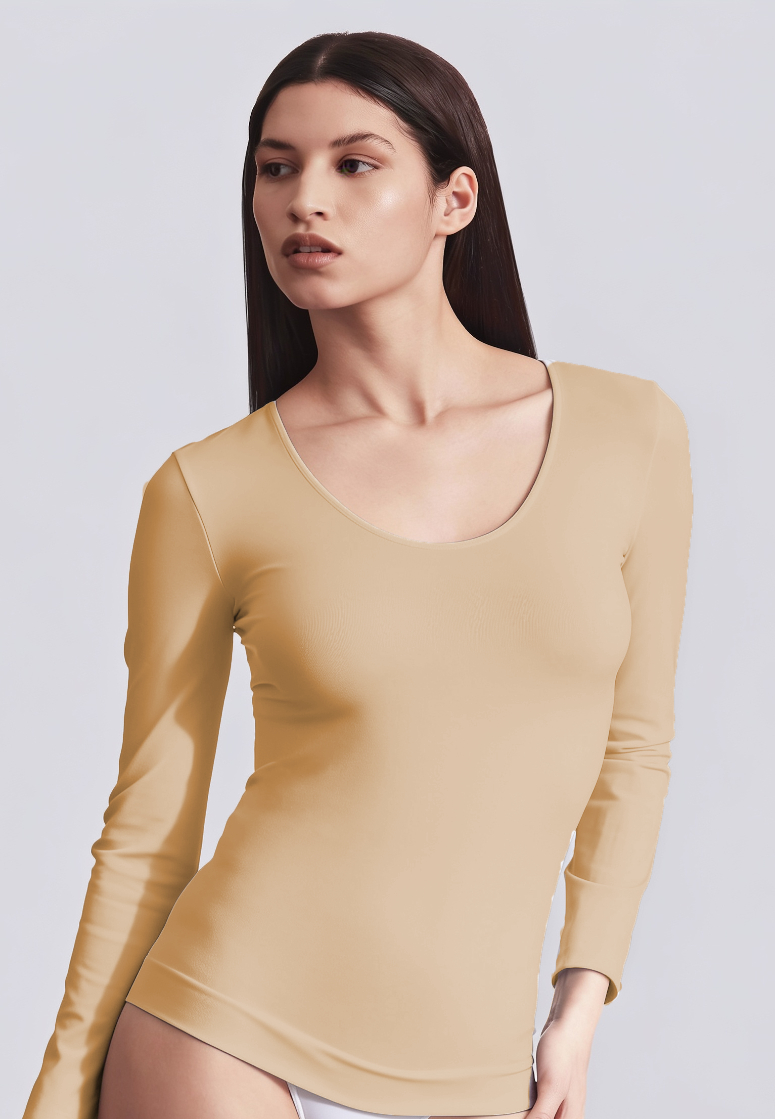 BELLISSIMA Scoop Neck Long Sleeve BASICS