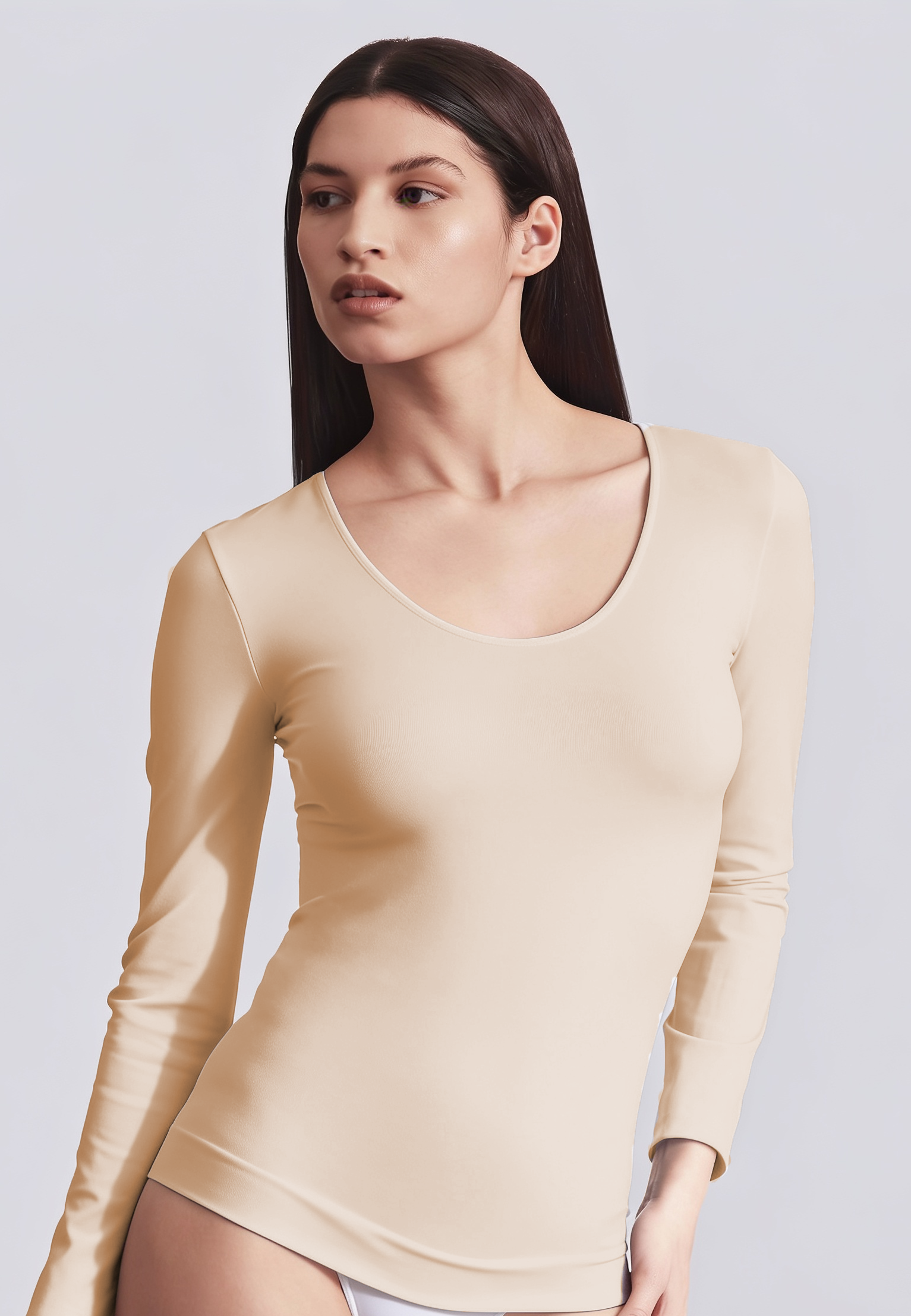 BELLISSIMA Scoop Neck Long Sleeve BASICS