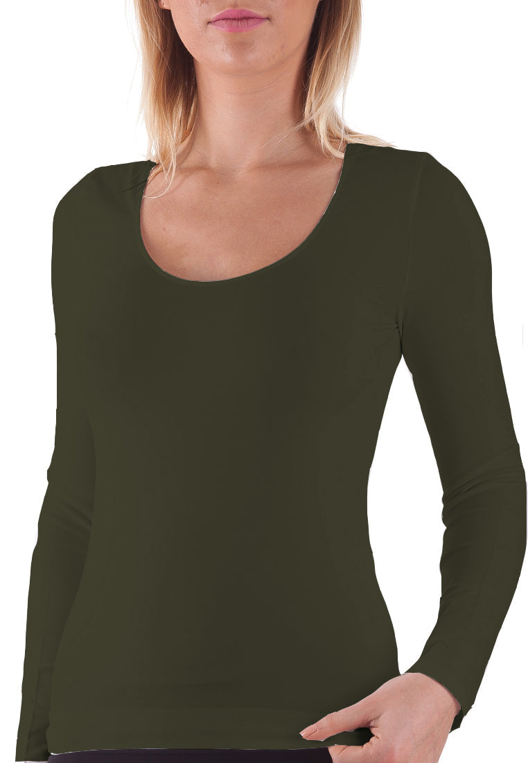 BELLISSIMA Scoop Neck Long Sleeve COLOURS - Bellissima Store