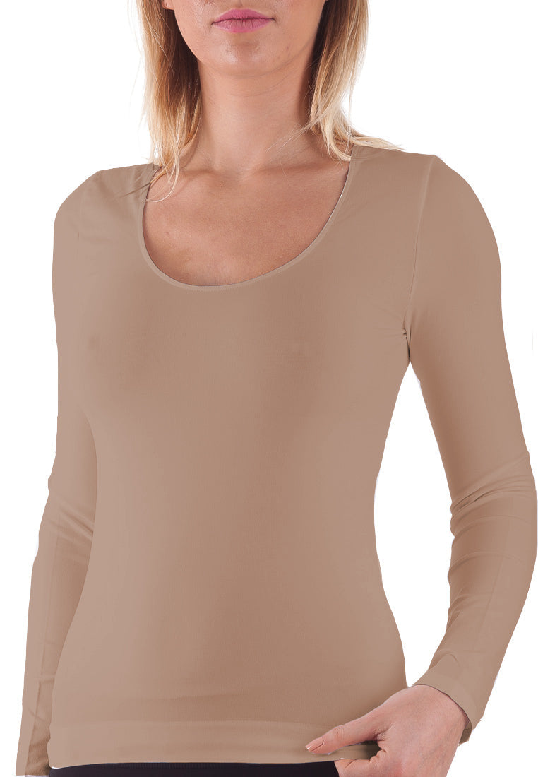 BELLISSIMA Scoop Neck Long Sleeve COLOURS - Bellissima Store