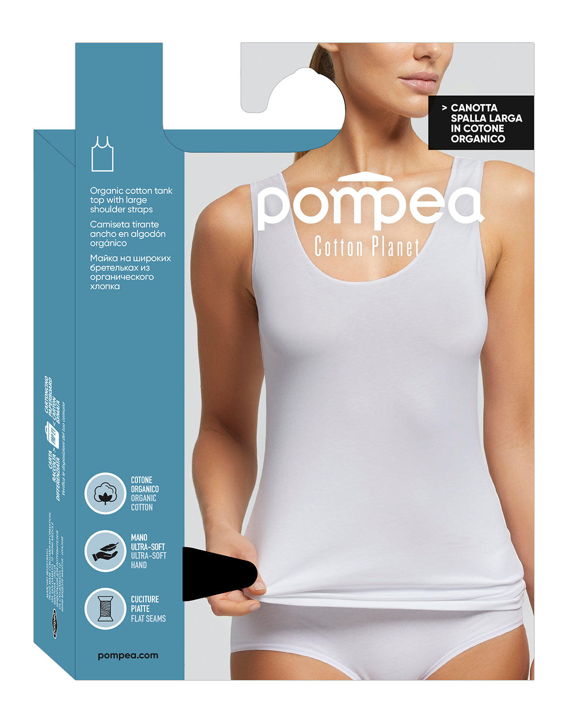 Cotton Planet Women's Wide Strap Singlet Vest