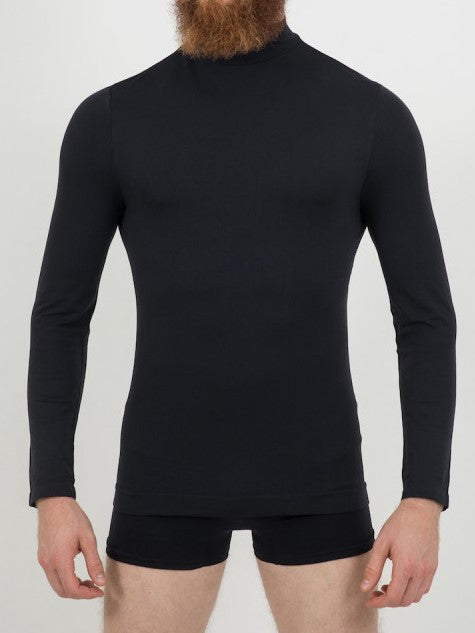 ISSIMO Mens Mock Neck Long Sleeve - Bellissima Store