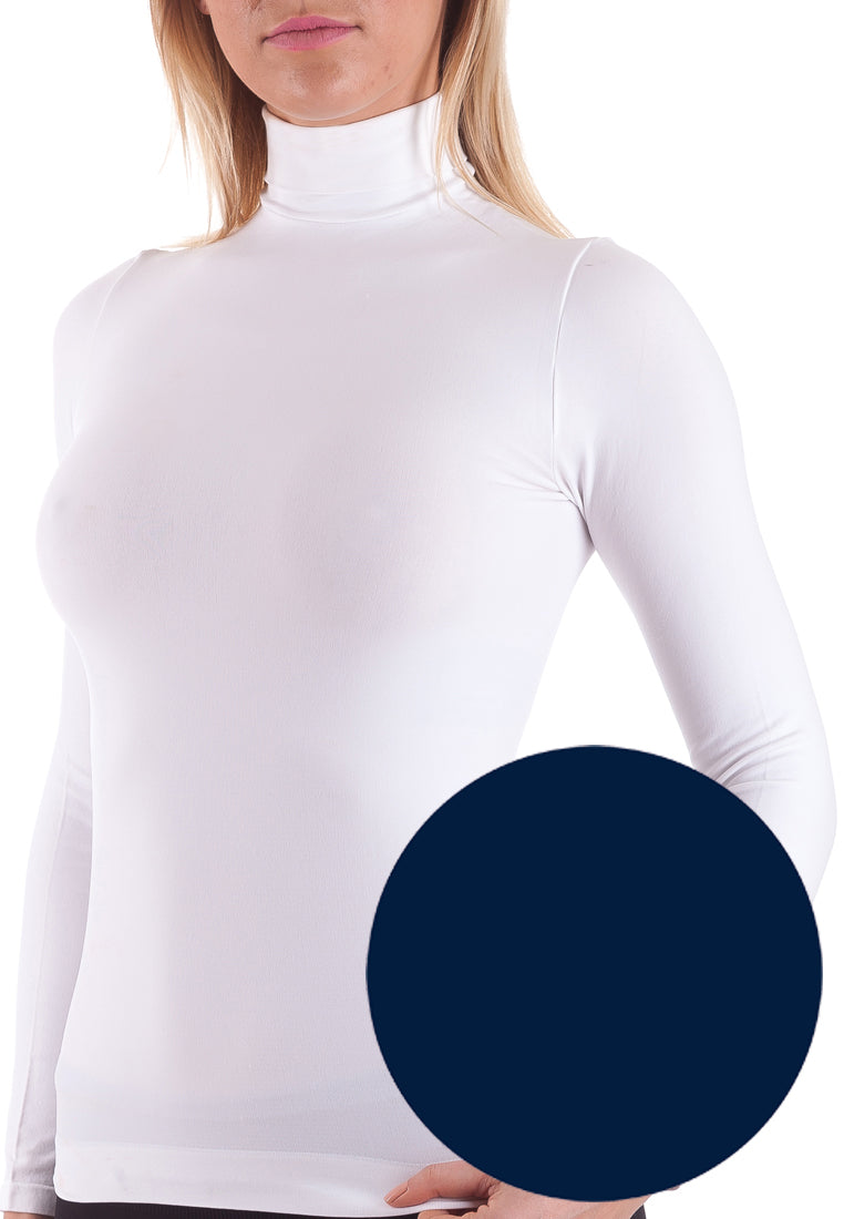 BELLISSIMA Mock Neck Long Sleeve Top - Bellissima Store