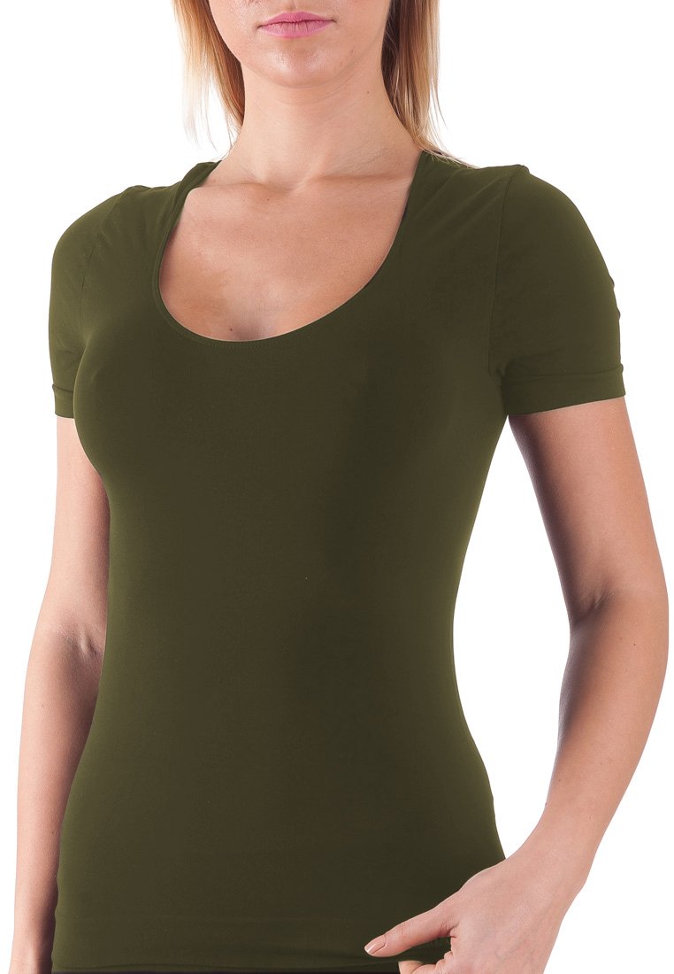 BELLISSIMA Seamless Scoop Neck Short Sleeve BASICS - Bellissima Store