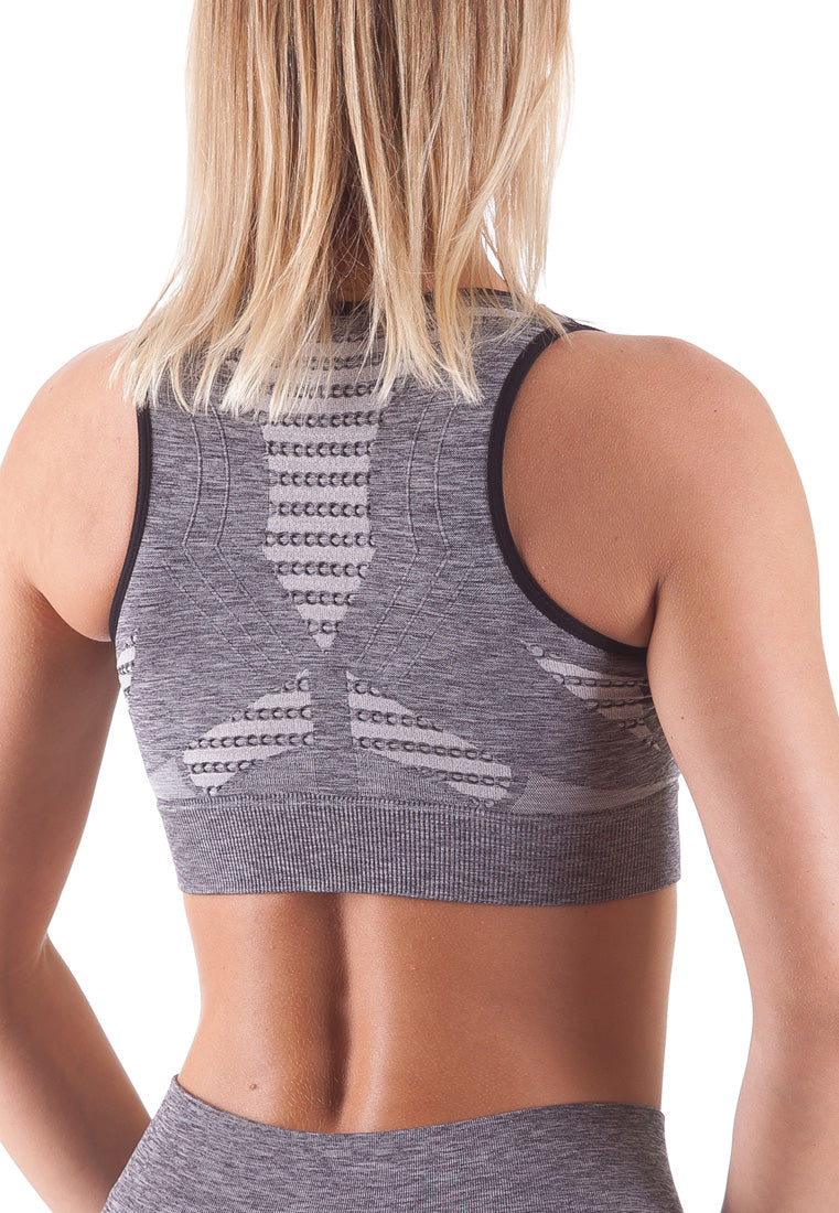 Actiwear Womens Dryarn Melange Crop Top - Bellissima Store